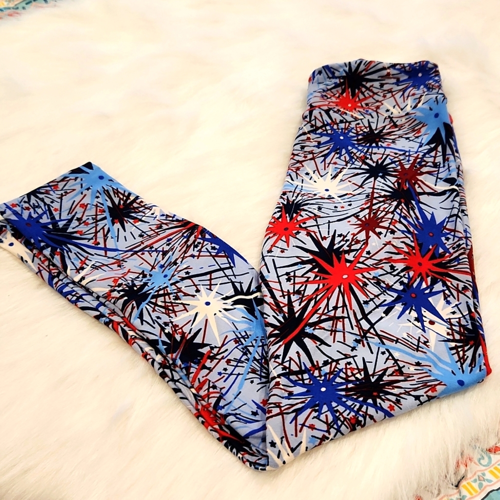 Lularoe 4th Of July Firework Leggings